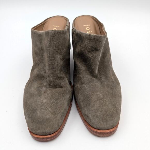 Joie Breana Wedge Mule Shoes Slip-On Almond Toe Women's" Olive Green Size US7B - Picture 2 of 12